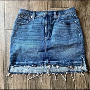 Madewell denim skirt